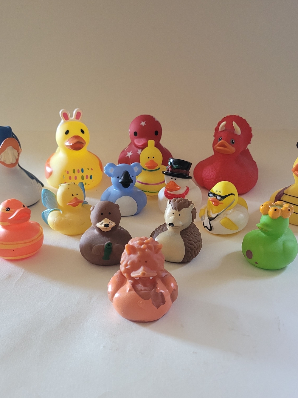 Assorted Yellow Novelty Ducks Cute For Toys Or JEEP Ducking